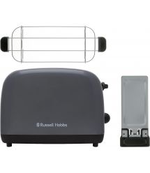 Russell Hobbs Тостер Colours Plus, 1600Вт, нержав., підігрів,разморозка, сірий