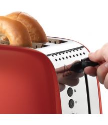 Russell Hobbs Тостер Colours Plus, 1600Вт, нержав., підігрів,разморозка, червоний
