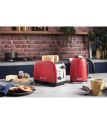 Russell Hobbs Тостер Colours Plus, 1600Вт, нержав., підігрів,разморозка, червоний