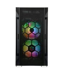 SilverStone Корпус FARA FAH1MB-PRO, без БП, 1xUSB3.0, 2xUSB2.0, 3x120mm ARGB fan, TG Side Panel, mATX, Black