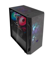 SilverStone Корпус FARA FAH1MB-PRO, без БП, 1xUSB3.0, 2xUSB2.0, 3x120mm ARGB fan, TG Side Panel, mATX, Black