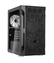 SilverStone Корпус FARA FAH1MB-PRO, без БП, 1xUSB3.0, 2xUSB2.0, 3x120mm ARGB fan, TG Side Panel, mATX, Black