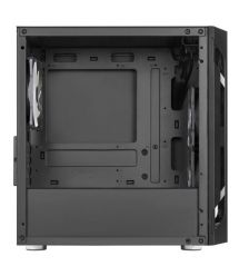SilverStone Корпус FARA FAH1MB-PRO, без БП, 1xUSB3.0, 2xUSB2.0, 3x120mm ARGB fan, TG Side Panel, mATX, Black