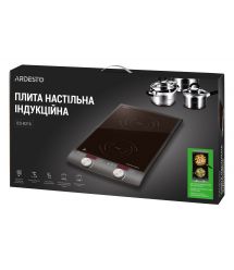 ARDESTO Плитка настільна індукційна , комф. - 2, вертик., 1.3+1.6Вт, управл - сенсор, таймер, чорний