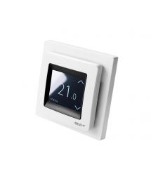DEVI Терморегулятор Devireg Touch, +5...45 °C, сенсорный, встроенный, проводной датчик, 16A, 230В, белый