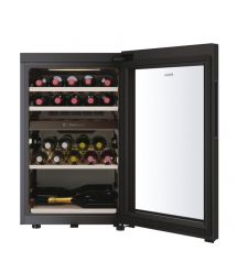 Haier Холодильник для вина, 82x49.7х58.5, холод.отд.-106л, зон - 2, бут-42, ST, дисплей, черный