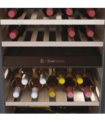 Haier Холодильник для вина, 82x49.7х58.5, холод.отд.-106л, зон - 2, бут-42, ST, дисплей, черный