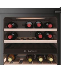 Haier Холодильник для вина, 82x49.7х58.5, холод.отд.-106л, зон - 2, бут-42, ST, дисплей, черный