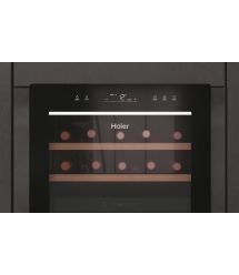 Haier Холодильник для вина, 82x49.7х58.5, холод.отд.-106л, зон - 2, бут-42, ST, дисплей, черный