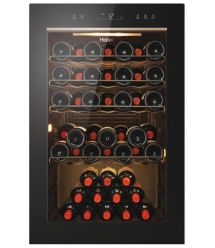 Haier Холодильник для вина, 82x49.7х58, холод.отд.-118л, зон - 1, бут-49, ST, дисплей, черный