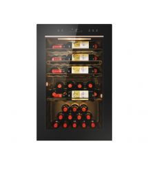 Haier Холодильник для вина, 82x49.7х58, холод.отд.-118л, зон - 1, бут-49, ST, дисплей, черный