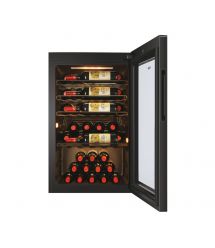 Haier Холодильник для вина, 82x49.7х58, холод.отд.-118л, зон - 1, бут-49, ST, дисплей, черный