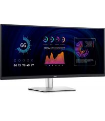 Dell Монітор 34" P3424WE HDMI, DP, USB-C, RJ-45, IPS, 3440x1440, 21:9, sRGB 99%, CURVED, HAS