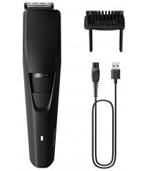 Philips Триммер Series 3000 для бороды и усов, акум., насадок-1, сталь, черный