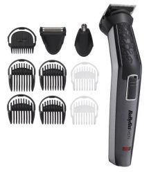 BaByliss Набір для стрижки волосся, 10 в 1, 10 насадок, cірий
