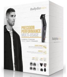 BaByliss Набір для стрижки волосся, 10 в 1, 10 насадок, cірий