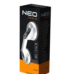 Neo Tools Присоска вакуумная, для стекла, двойная, алюминиевый корпус, диаметр 120мм, до 100кг
