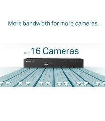 TP-Link IP-Видеорегистратор VIGI NVR1016H 16 каналов, 2xUSB, H265+, 1xHDD, до 10 ТБ