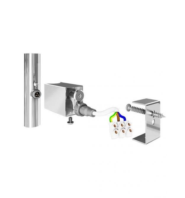 Комплект скрытого подключения шнура под круглый стояк Mario 3.0.0900.0.P