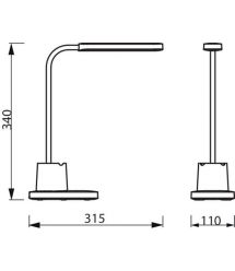 Philips Лампа настольная LED Reading Desk lamp Bucket, белая