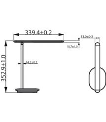 Philips Лампа настольная LED Reading Desk lamp Ivory, белая