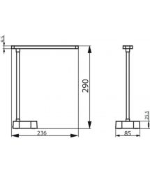 Philips Лампа настольная LED Reading Desk lamp Tilpa, белая