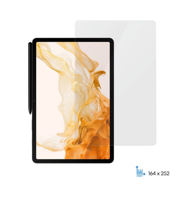 2E Защитное стекло для Samsung Galaxy Tab S8 (X700/X706), 2.5D, Clear