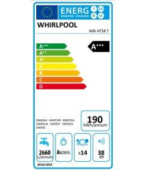 Whirlpool Посудомоечная машина встраиваемая, 14компл., A+++, 60см, дисплей, 3я корзина, белый