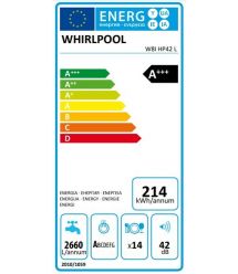 Whirlpool Посудомоечная машина встраиваемая, 14компл., A+++, 60см, дисплей, 3я корзина, белый