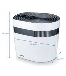 Beurer Очисник повітря Maremed, 50м2, 150м3/год, дисплей, білий
