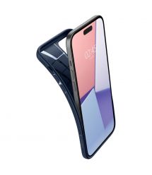 Spigen Чехол для Apple iPhone 15 Plus Liquid Air, Navy Blue