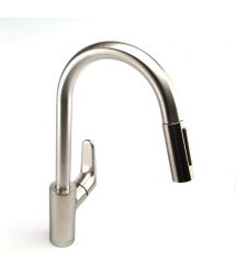 Hansgrohe Смеситель для кухни Focus M41, дл.излива - 235мм, вытяжной, 1 рычаг, KM240, сталь