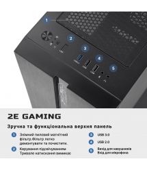 2E Комп’ютер персональний 2E Complex Gaming AMD R5-5500, 16Gb, F512GB, NVD3050-8, A520, G2107, 500W, FreeDos