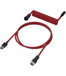 HyperX Кабель USB-A - USB-C спиральный, 1.37м Red/Black