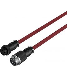 HyperX Кабель USB-A - USB-C спиральный, 1.37м Red/Black