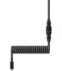HyperX Кабель USB-A - USB-C спиральный, 1.37м Grey/Black