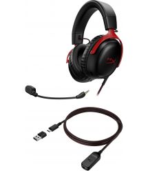 HyperX Гарнитура Cloud III 3.5mm/USB-A/USB-C Black/Red