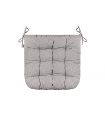 ARDESTO Подушка для стула Oliver, серый, 40х40см, 100% хлопок (нап.холоф.50% пп 50%)