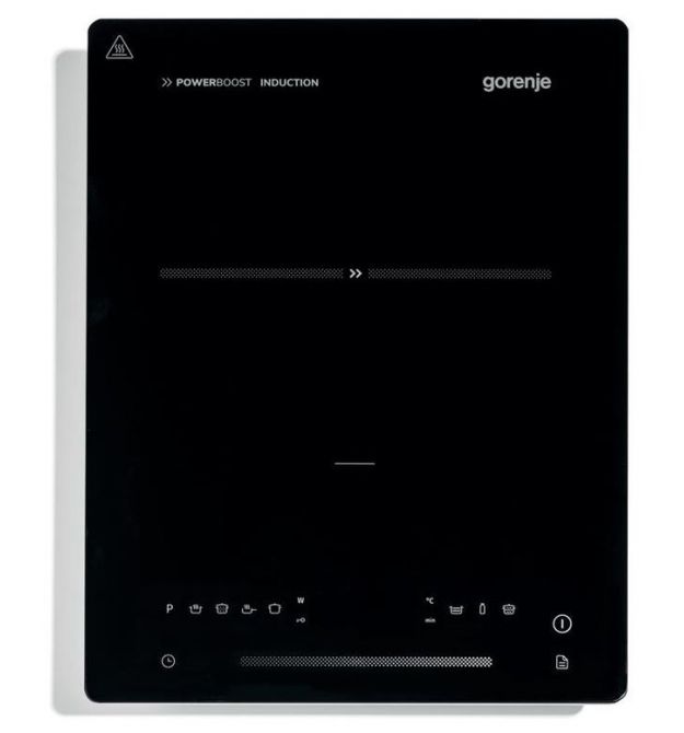 Gorenje Индукционная плитка ICY2000SP, 1 зона нагрева, 9 уровней мощности, сенсорное упр, черный