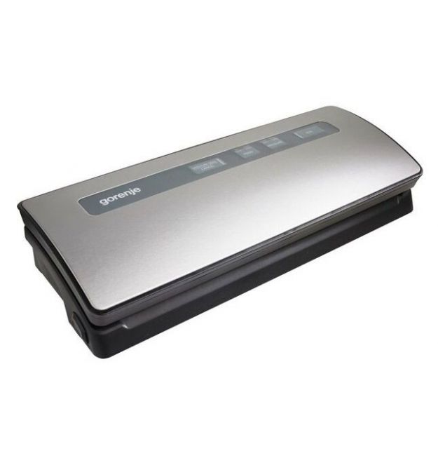 Gorenje Вакуумний пакувальник VS120ES/електроне упр/120 Вт./ф-ція запаювання та вакуумування/сріблястий