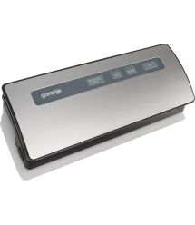 Gorenje Вакуумный упаковщик VS120ES/электронное упр/120 Вт./ф-ция запаивания и вакуумирования/серебристый