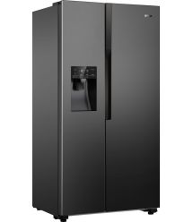 Gorenje Холодильник SBS, 179x68x91см, 2 дв., Х- 368л, М- 167л, A++, NF Plus, Инвертор, диспенсер, Дисплей, черный