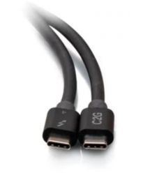 C2G Кабель USB-C Thunderbolt 4 0.8м 40Гбс Черний