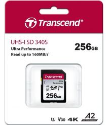 Transcend Карта пам'яті SD 256GB C10 UHS-I U3 A2 R160/W90MB/s 4K