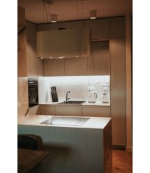 Deante Мойка кухонная Magnetic, гранит, квадрат, без крыла, 560х500х219мм, чаша - 1, врезная, серый