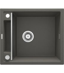 Deante Мойка кухонная Magnetic, гранит, квадрат, без крыла, 560х500х219мм, чаша - 1, врезная, антрацит