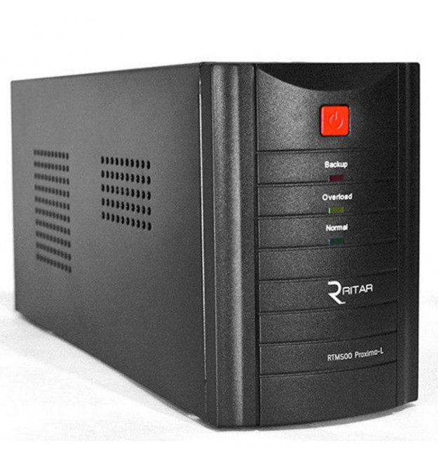 ИБП Ritar RTM500 (300W) Standby-L, LED, AVR, 1st, 2xSCHUKO socket, 1x12V4.5Ah, metal Case ( 260 х 85 х 140 ) Q4