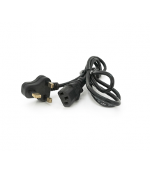 Кабель живлення 1.2m, 0.5mm, PC-184 - 2 CPCS-C13 3 pin (китайський роз&aposєм), Black, OEM