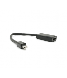 Конвертер mini Display Port (тато) на HDMI(мама) 10cm, Black, 4K - 2K, Пакет