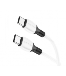 Кабель Borofone BX84, Type-C-Type-C, 3A, 60W, довжина 1м, White, BOX
